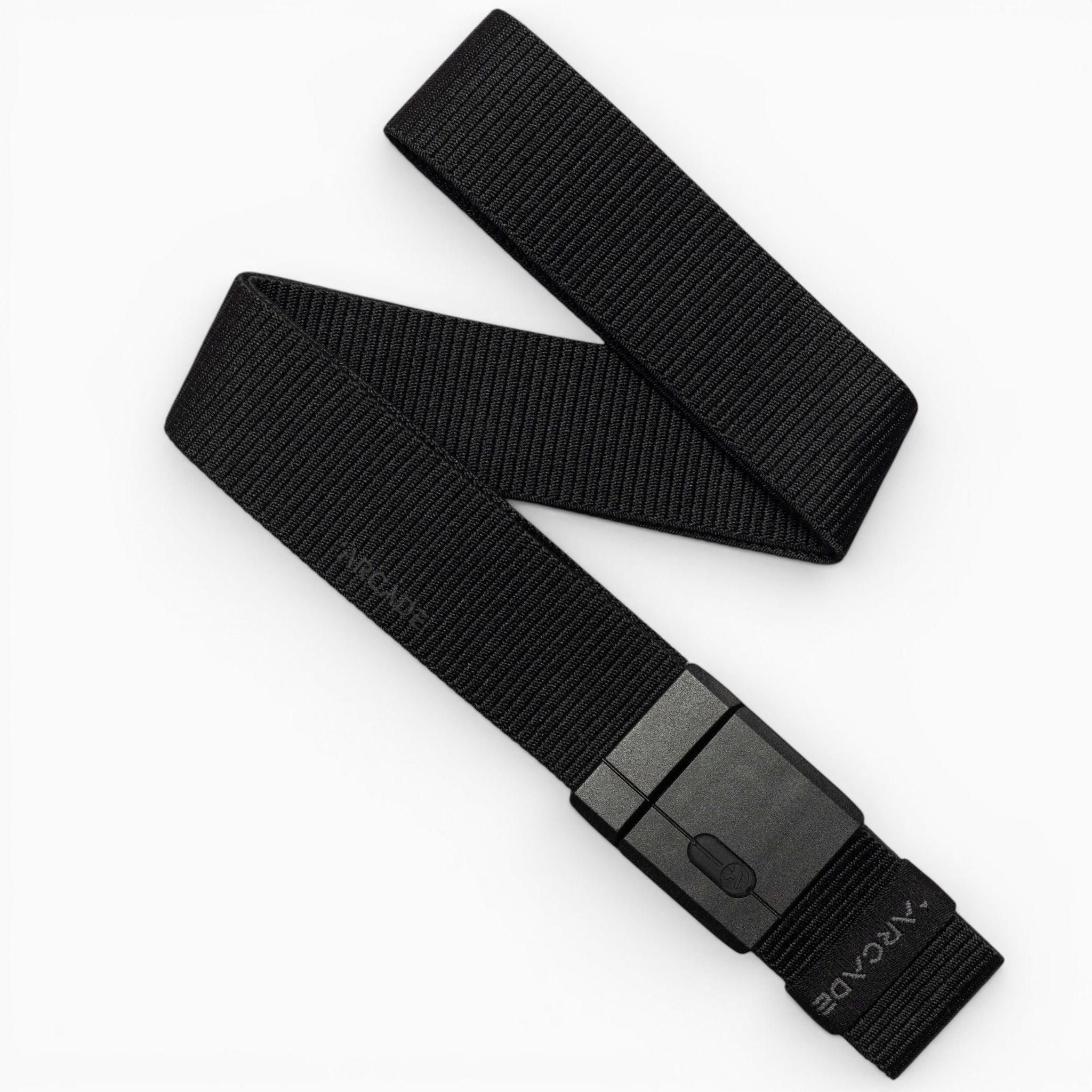 Arcade Aero Mag Belt in Black — full belt with buckle